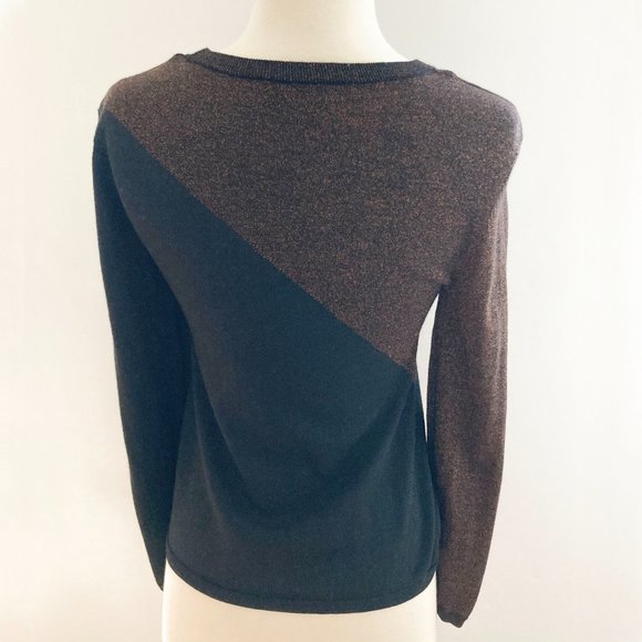 & OTHER STORIES Wool Blend Glitter Sweater, Black, S - Picture 8 of 10